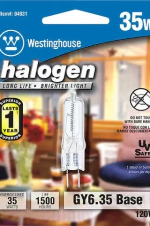 Seasonal Sale Westinghouse 35 W T4 Decorative Halogen Bulb 380 lm White 1 pk