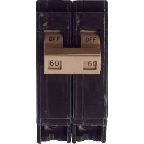 Today Only Eaton 60 amps Plug In 2-Pole Circuit Breaker