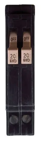 Big Sale Eaton Cutler-Hammer 20/20 amps Tandem 2-Pole Circuit Breaker