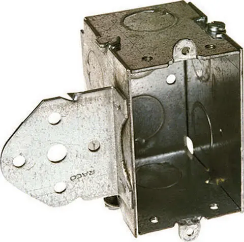 Premium Raco 12-1/2 cu in Rectangle Steel 1 gang Switch Box Gray