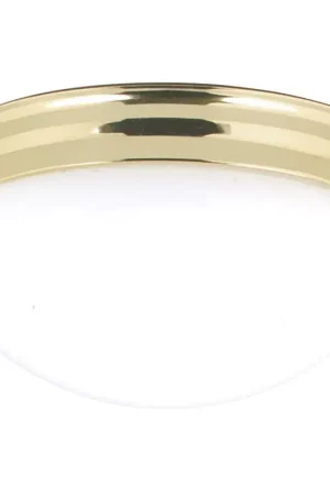 Westinghouse 4-3/4 in. H X 8-7/8 in. W X 8-7/8 in. L Polished Brass White Ceiling Light Discount