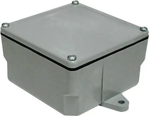 Weekend Sale Cantex New Work Square PVC 1 gang Junction Box Gray