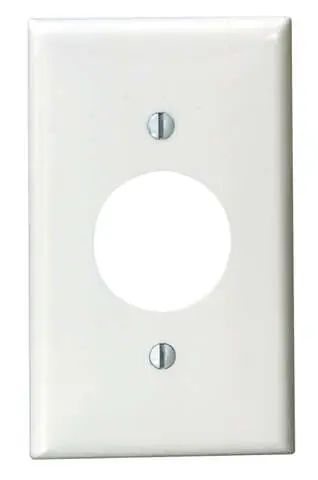 Leviton White 1 gang Nylon Outlet Wall Plate 1 pk Grab Now