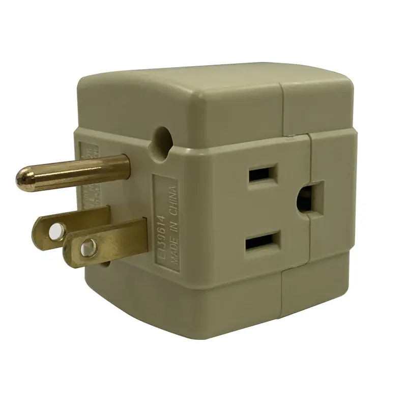 Cheap Ace Grounded 3 outlets Adapter 1 pk, Pack of 10