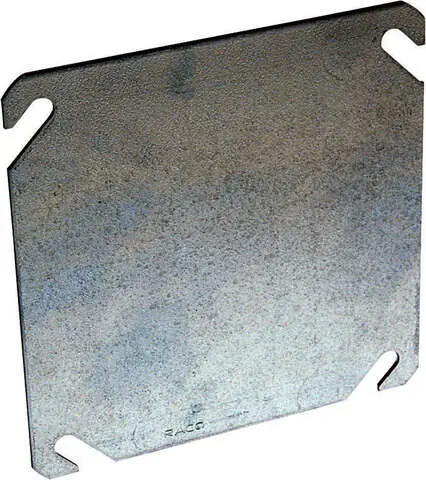 Raco Square Steel 2 gang 4-1/16 in. H X 4-1/16 in. W Box Cover, Pack of 10 Brand New
