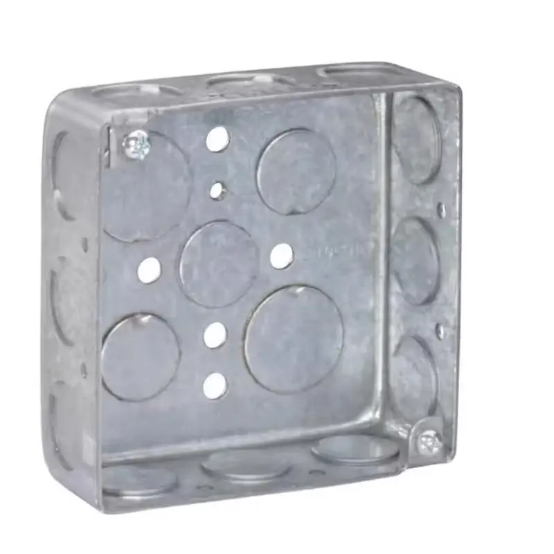 Southwire New and Old Work 21 cu in Square Galvanized Steel Box Mount Silver Limited Offer