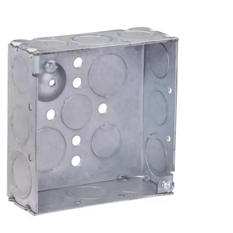 Markdown Southwire New Work 21 cu in Square Galvanized Steel Weatherproof Box Gray