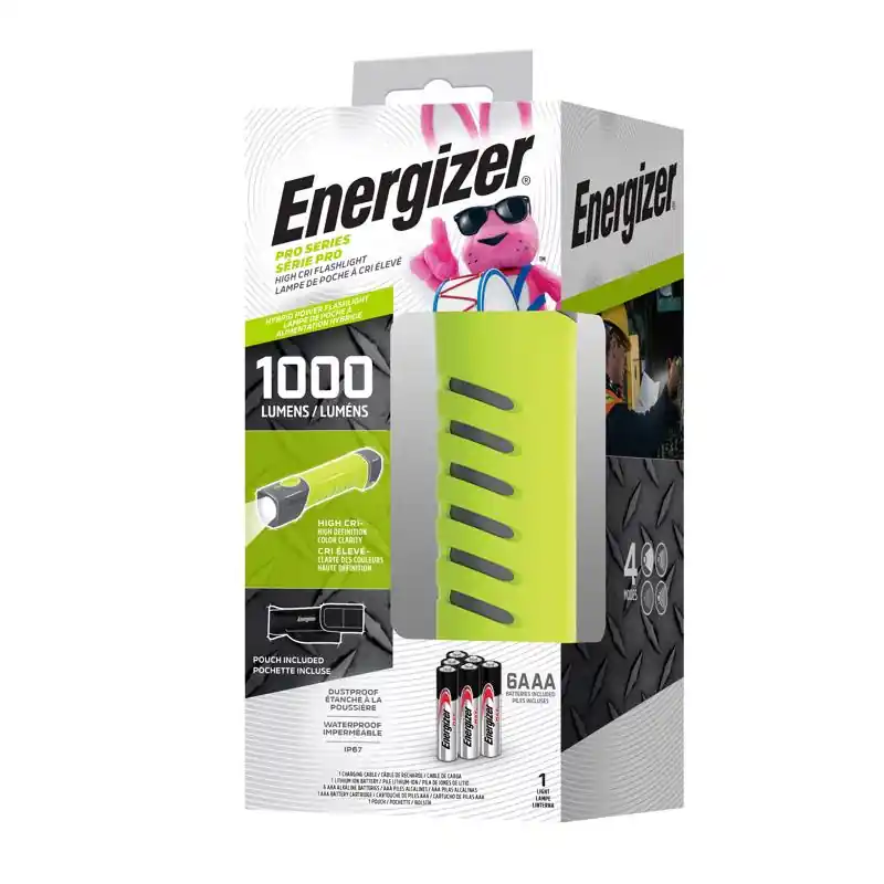 Energizer Pro Series 1000 lm Gray/Green LED Flashlight AAA Battery Reduced Price
