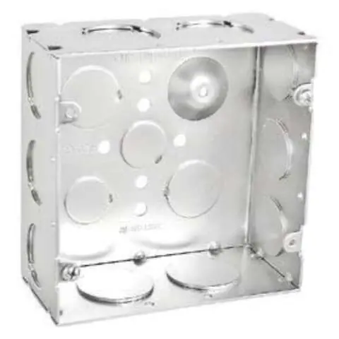 Southwire New Work 42 cu in Square Galvanized Steel Electrical Box Silver High Quality
