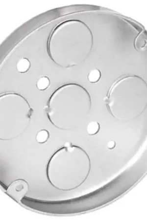 Latest Southwire Old Work 5.5 cu in Round Galvanized Steel 5 gang Ceiling Box Gray