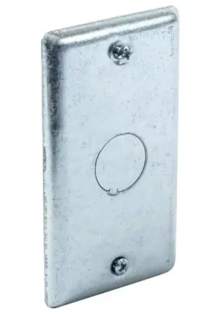 Genuine Southwire Rectangle Steel 1 gang Box Cover