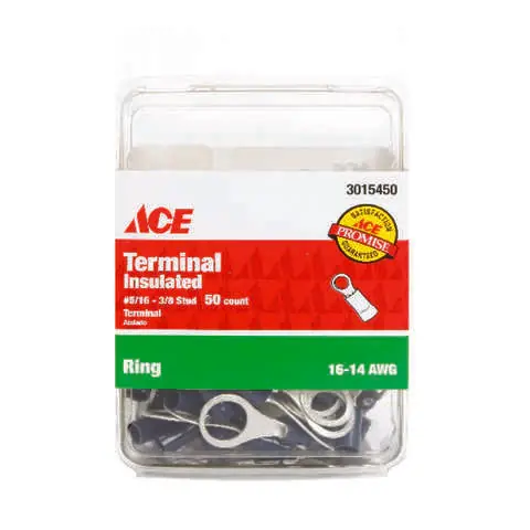 Free Returns Ace Ring Terminal Blue 50 pk
