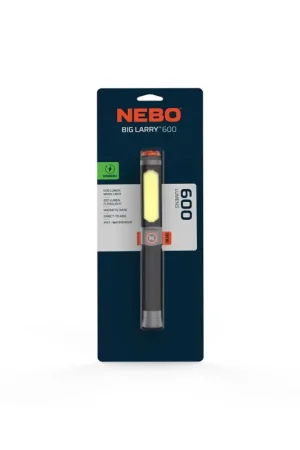 Trending NEBO Big Larry 600 lm Black/Gray LED Work Light Flashlight 18650 Battery