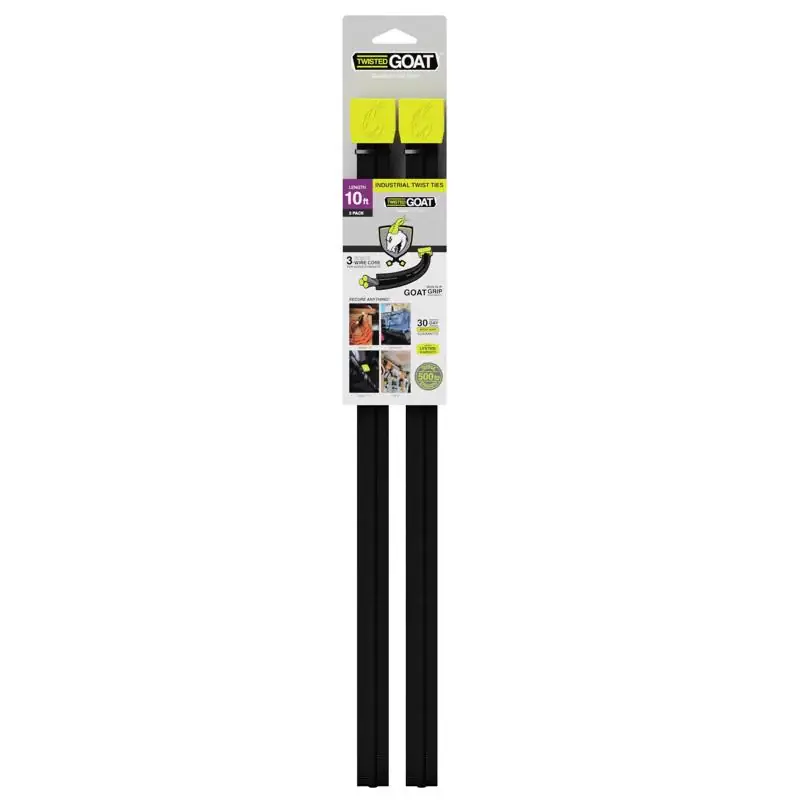 Twisted Goat 120 in. L Black Flexstrap 2 pk Next Day Delivery