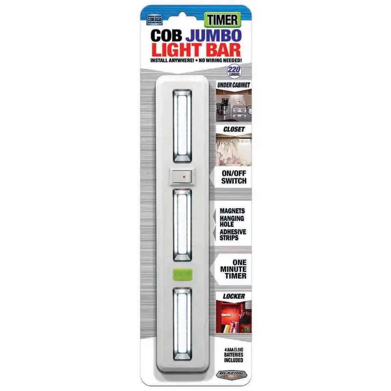 Shawshank LEDz 220 lm COB LED Hanging Hook Light Bar w/Timer Place Order