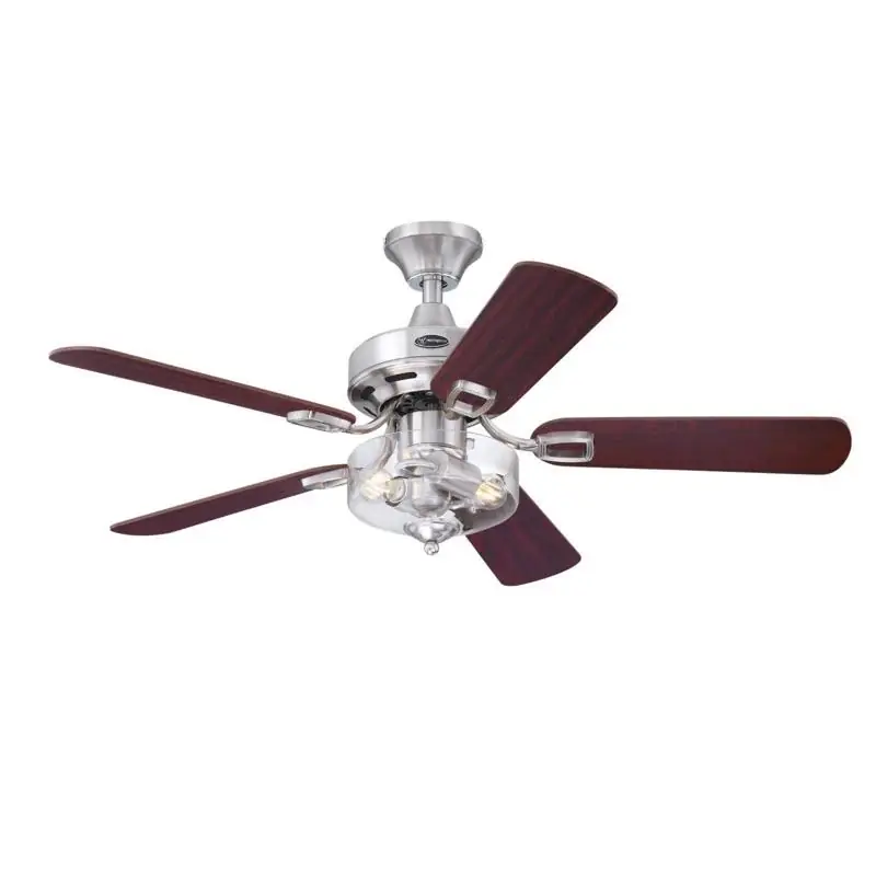 Westinghouse Richboro SE 42 in. Brushed Nickel Brown LED Indoor Ceiling Fan Sale