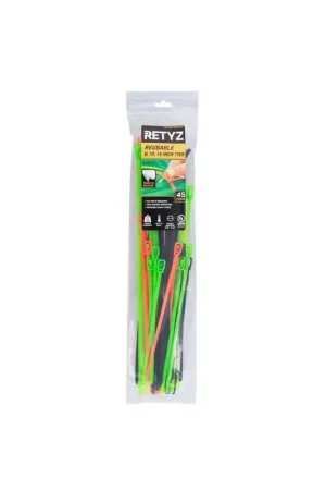 Next Day Delivery RETYZ EveryTie Assorted Cable Tie 45 pk