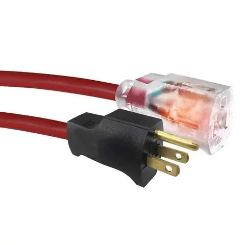 Discount Ace Indoor or Outdoor 50 ft. L Red Extension Cord 14/3 SJTW