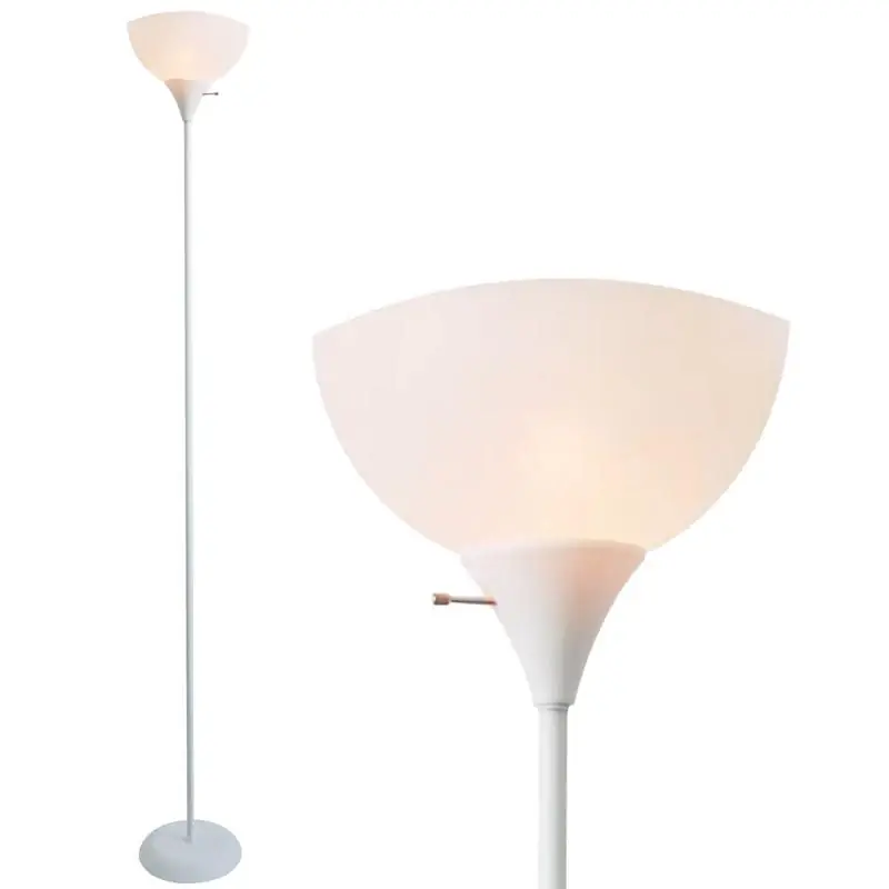 Professional Grade Newhouse Lighting 71 in. Beige/White Floor Lamp