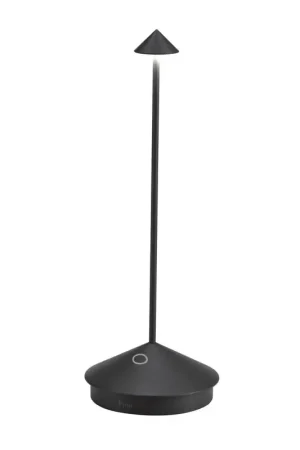Buy Today Zafferano Pina 11.4 in. Black Table Lamp