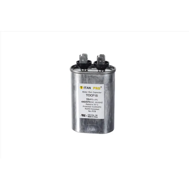 Big Sale Titan Pro 15 MFD 440 V Oval Run Capacitor