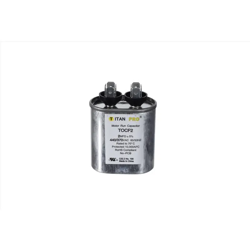 Titan Pro 2 MFD 440 V Oval Run Capacitor Professional Grade