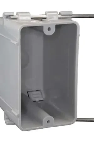Cantex EZ Box New Work 18 cu in Rectangle PVC 1 gang Outlet Box Gray Same Day Shipping