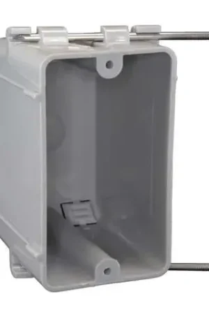 Best Price Cantex EZ Box New Work 20.3 cu in Rectangle PVC 1 gang Switch Box Gray