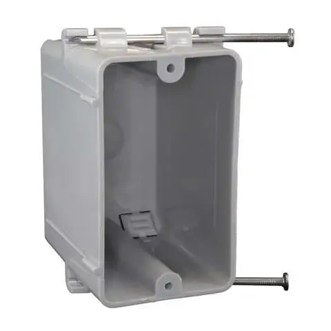 Best Price Cantex EZ Box New Work 20.3 cu in Rectangle PVC 1 gang Switch Box Gray