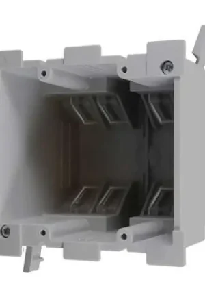 Cantex EZ Box Old Work 34 cu in Rectangle PVC 2 gang Outlet Box Gray Trending