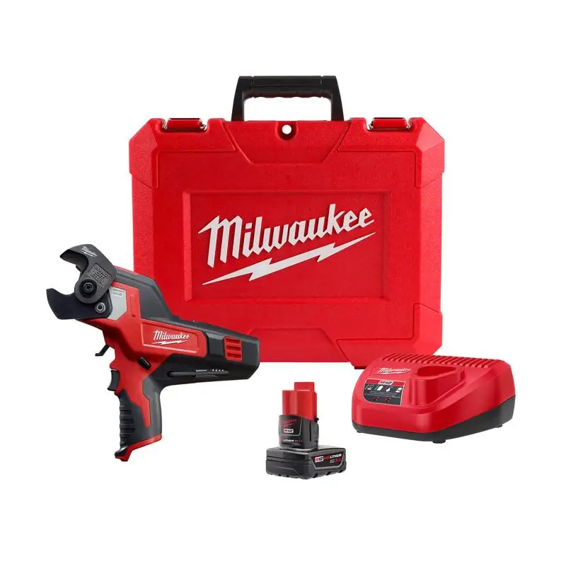 Milwaukee M12 Black/Red Cable Cutter Kit Best Price