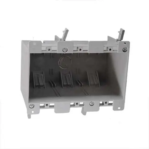 Cantex EZ Box Old Work 55 cu in Rectangle PVC 3 gang Outlet Box Gray Time-Limited