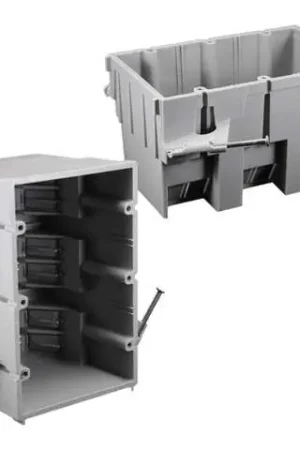 Today Only Cantex EZ Box New Work 53 cu in Rectangle PVC 3 gang Outlet Box Gray