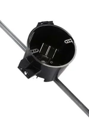 Cantex EZ Box New Work 25 cu in Round Polycarbonate Electrical Box w/Hanger Bar Black Direct From Factory