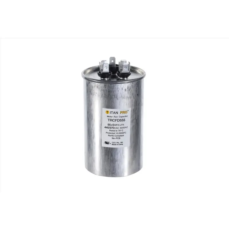 Titan Pro 55+5 MFD 440 V Round Run Capacitor Seasonal Sale