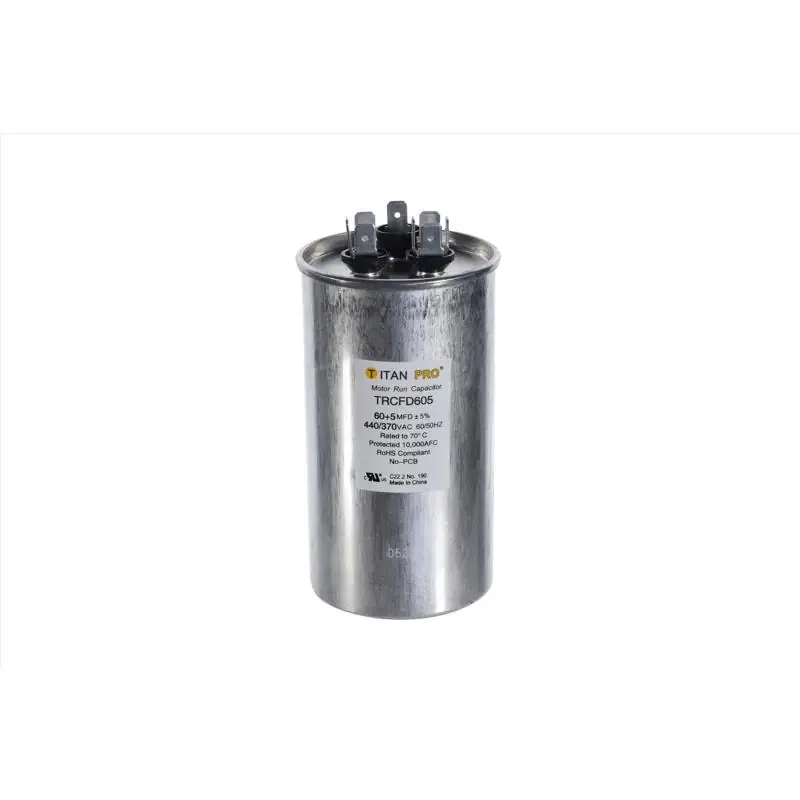 Titan Pro 60+5 MFD 440 V Round Run Capacitor Buy Online