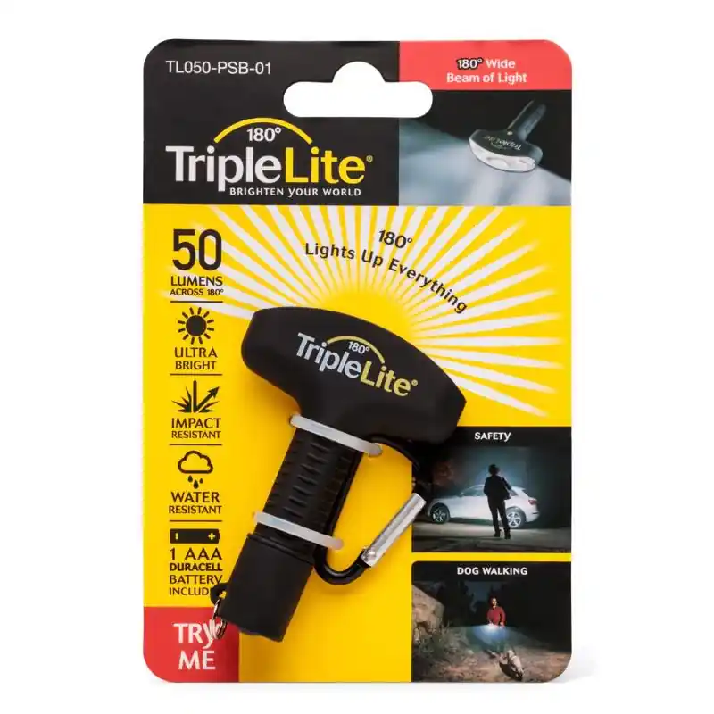 Affordable TripleLite 50 lm Black LED Flashlight AAA Battery