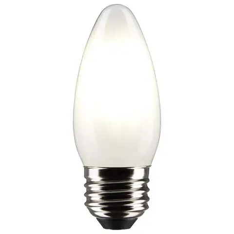 Authentic Satco B11 E26 (Medium) Filament LED Bulb Warm White 40 Watt Equivalence 2 pk