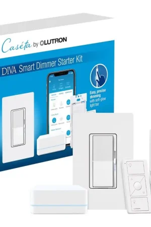 Lutron Caseta White 150 W Toggle Smart-Enabled Dimmer Switch w/Remote Control 1 pk Save Now
