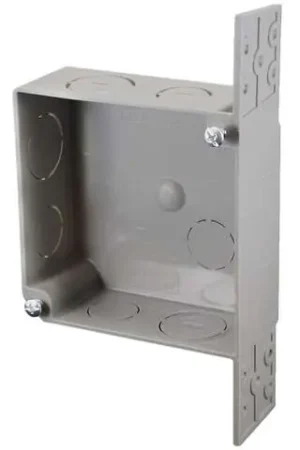 Cantex EZ Box New Work 20 cu in Square PVC Outlet Box Gray Luxury