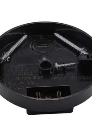 Top Rated Cantex EZ Box New Work 8 cu in Round Polycarbonate Ceiling Fan Pan Black