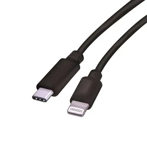 Fabcordz Lightning to USB-C Charge and Sync Cable 10 ft. Black Mega Sale