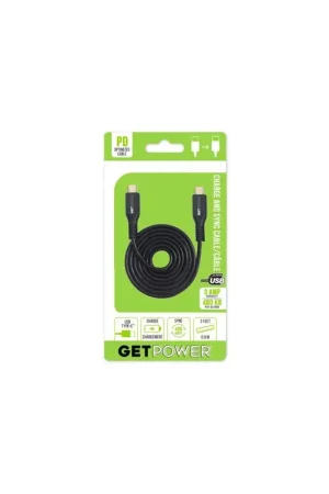 GetPower Black Hi-Speed USB Charge/Sync Cable For Universal 3 ft. L Hassle-Free Returns
