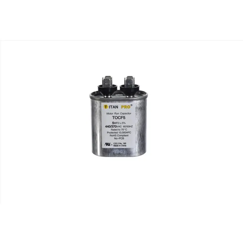 Titan Pro 5 MFD 440 V Oval Run Capacitor Trusted Brand