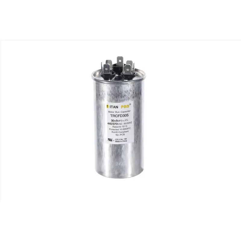 Titan Pro 30+5 MFD 440 V Round Run Capacitor Best Price