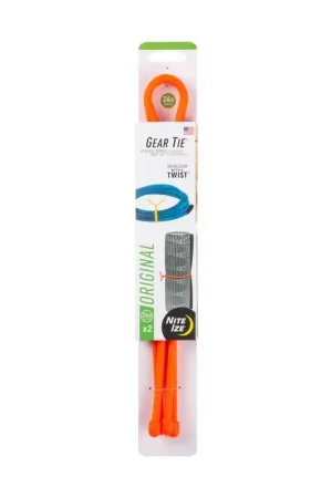 Nite Ize Gear Tie 24 in. L Orange Twist Ties 2 pk Low Price