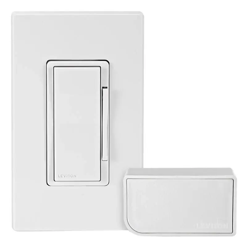 Discount Leviton Decora White Toggle Smart-Enabled Dimmer Switch w/Remote Control & Smart Bridge 1 pk