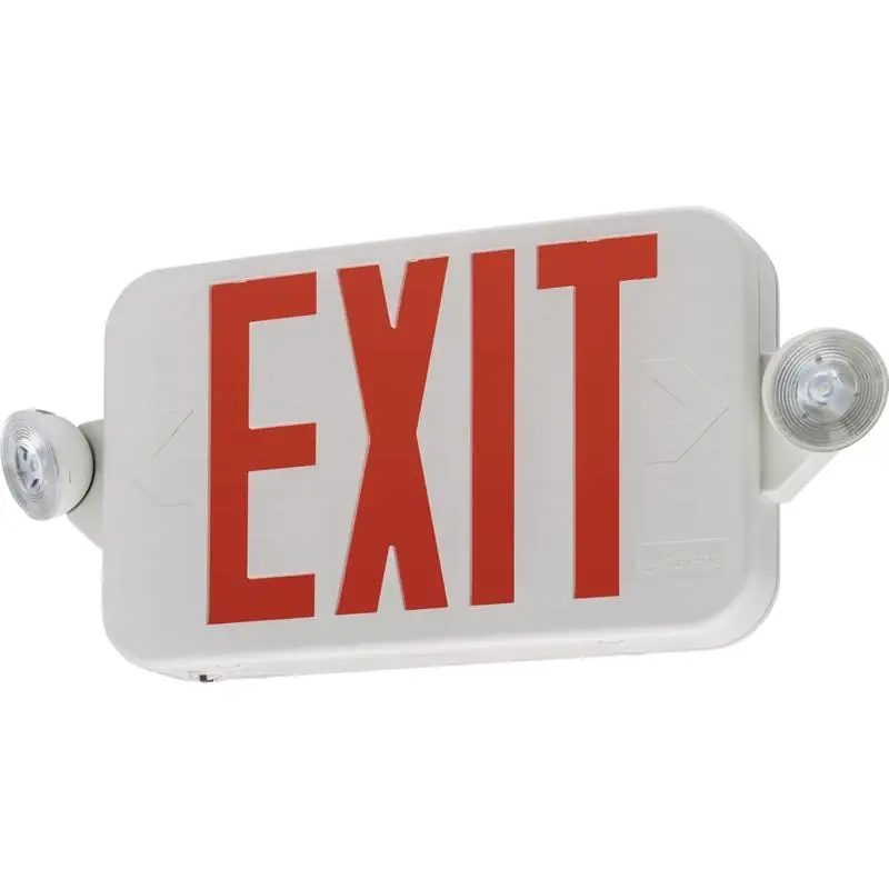 Must Have Lithonia Lighting Switch Hardwired LED White Exit Sign and Emergency Light