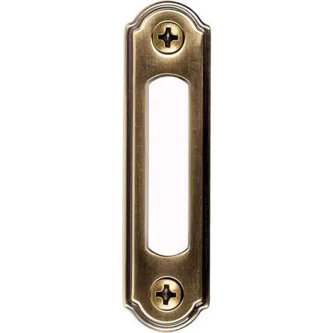 Deal Heath Zenith Antique Brass Metal Wired Pushbutton Doorbell