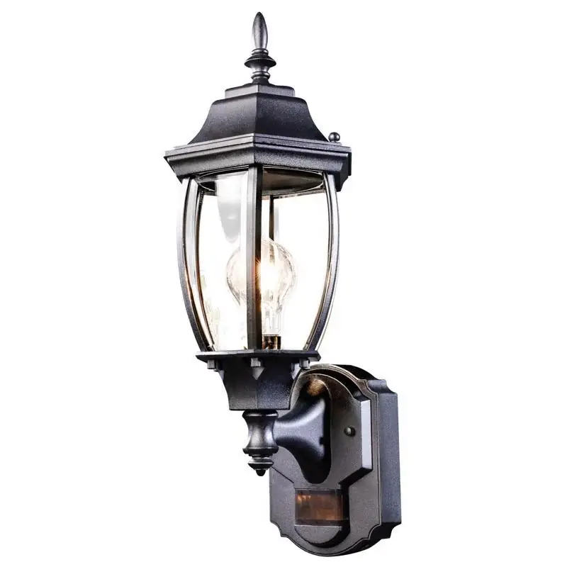 Globe Electric Ashford Matte Black Motion-Sensing LED Wall Lantern Best Choice